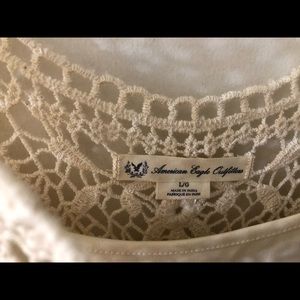 American Eagle off white lace dress